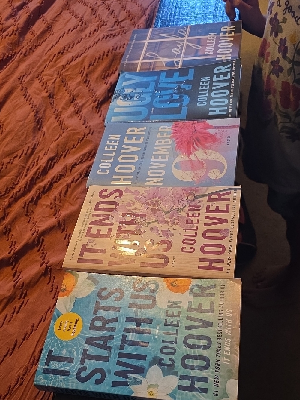 Colleen Hoover Paperback Book Lot - Assorted Pastel Covers